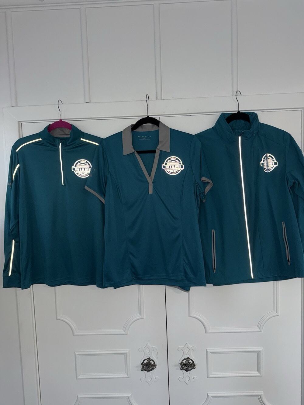 Super Bowl LIV 2020 Miami Volunteer Set of 3 Jacket, Polo & 1/4 Zip Women’s L
